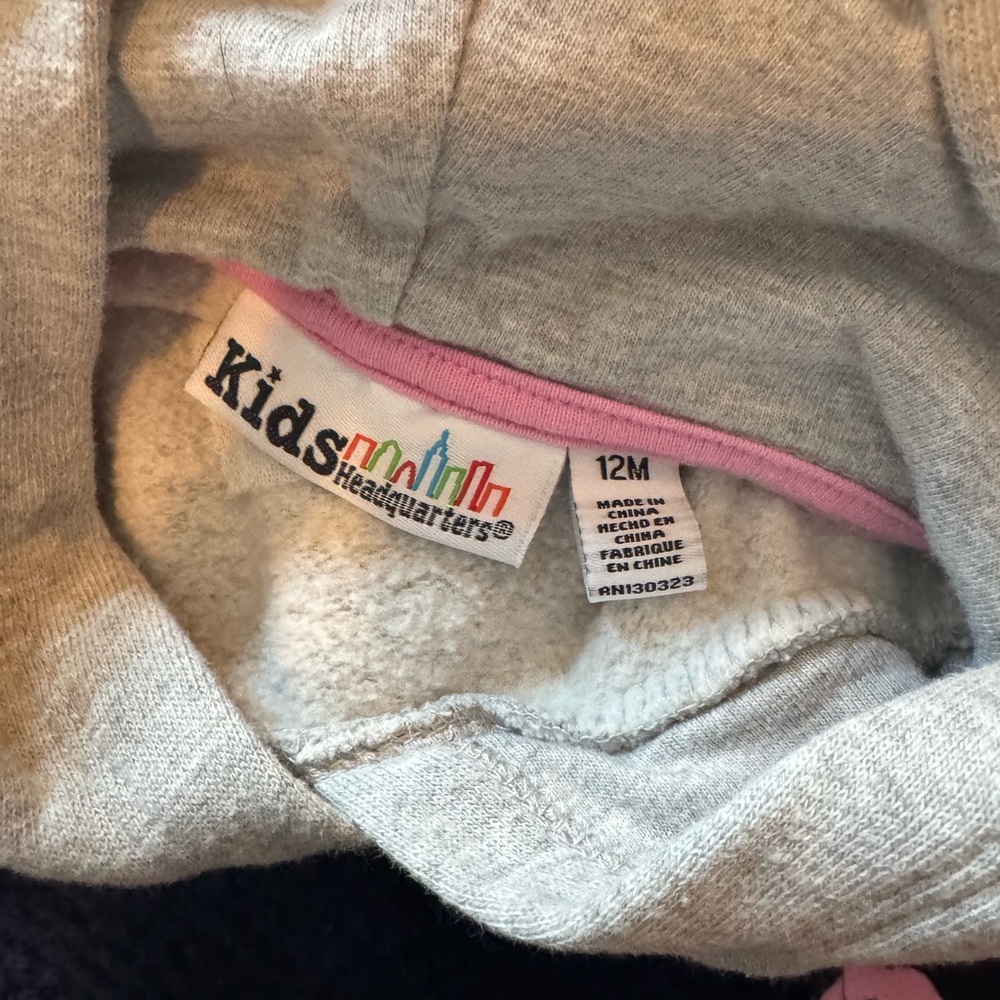 Kids Headquarters Gray and Pink Hoodie Set - Picture 2 of 2